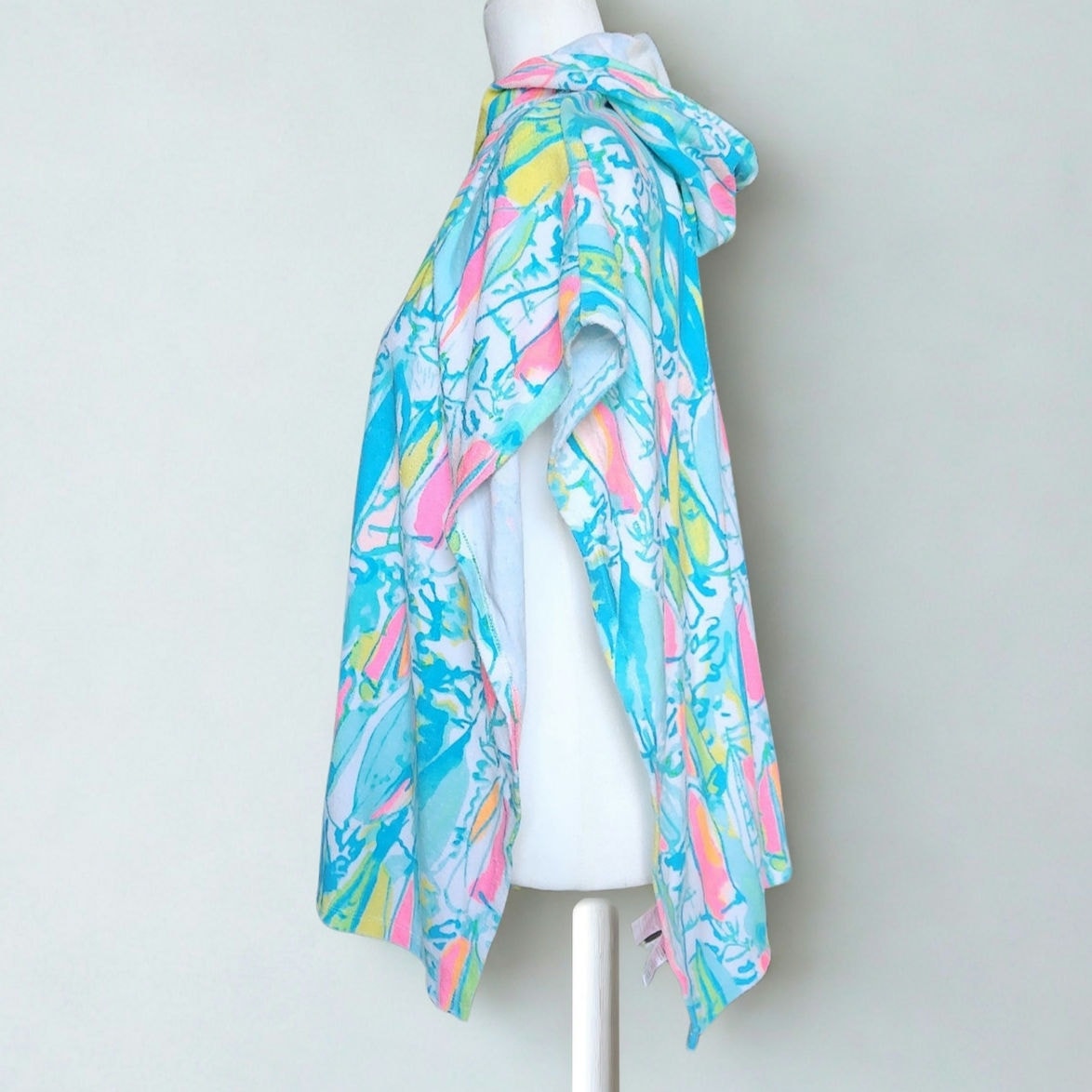 Lilly Pulitzer Girls Terry Lyra Hooded Swim Cover Up Beach Bae Size XL 12-14