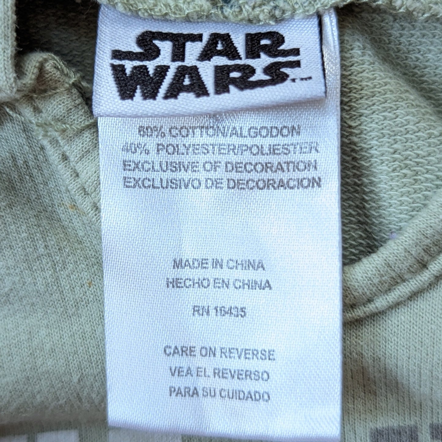Star Wars Baby Yoda French Terry Pullover Hoodie Grogu The Child Size 12 months