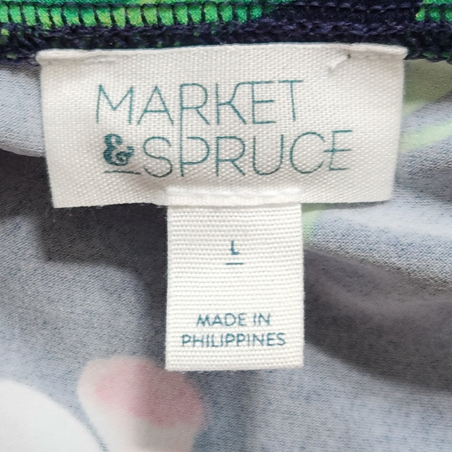 Market & Spruce Women's Blue Floral Hellena Wrap Maxi Dress Size L