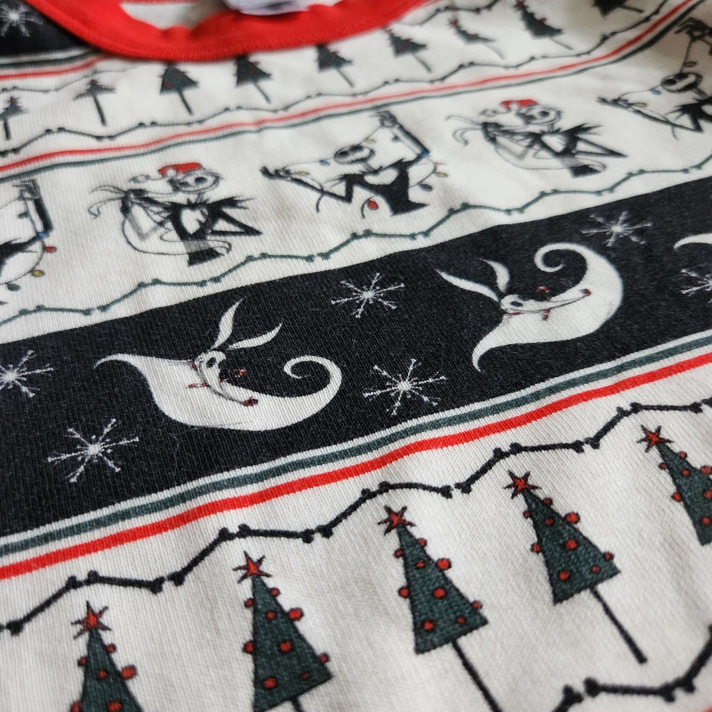Hanna Andersson The Nightmare Before Christmas Fair Isle Long John PJs Sz 8