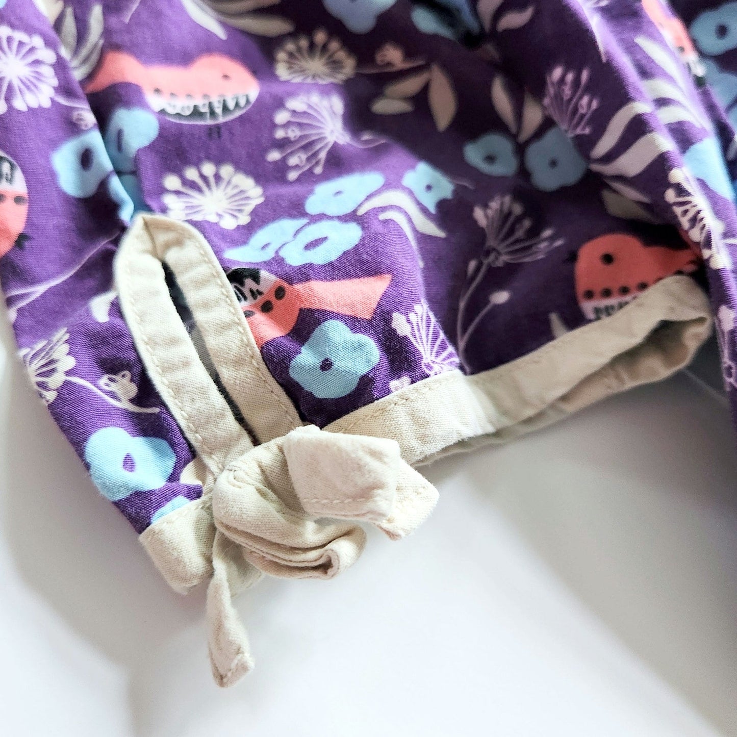Hanna Andersson Girls Bird Woven Top Chateau Purple Size 14-16 | 160 cm