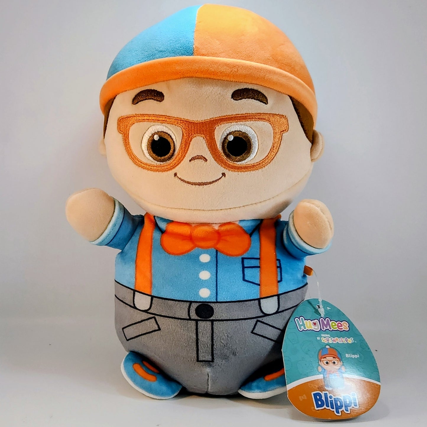 Squishmallows HugMees 10-inch Blippi Plush Doll Toddler Toy Stuffie