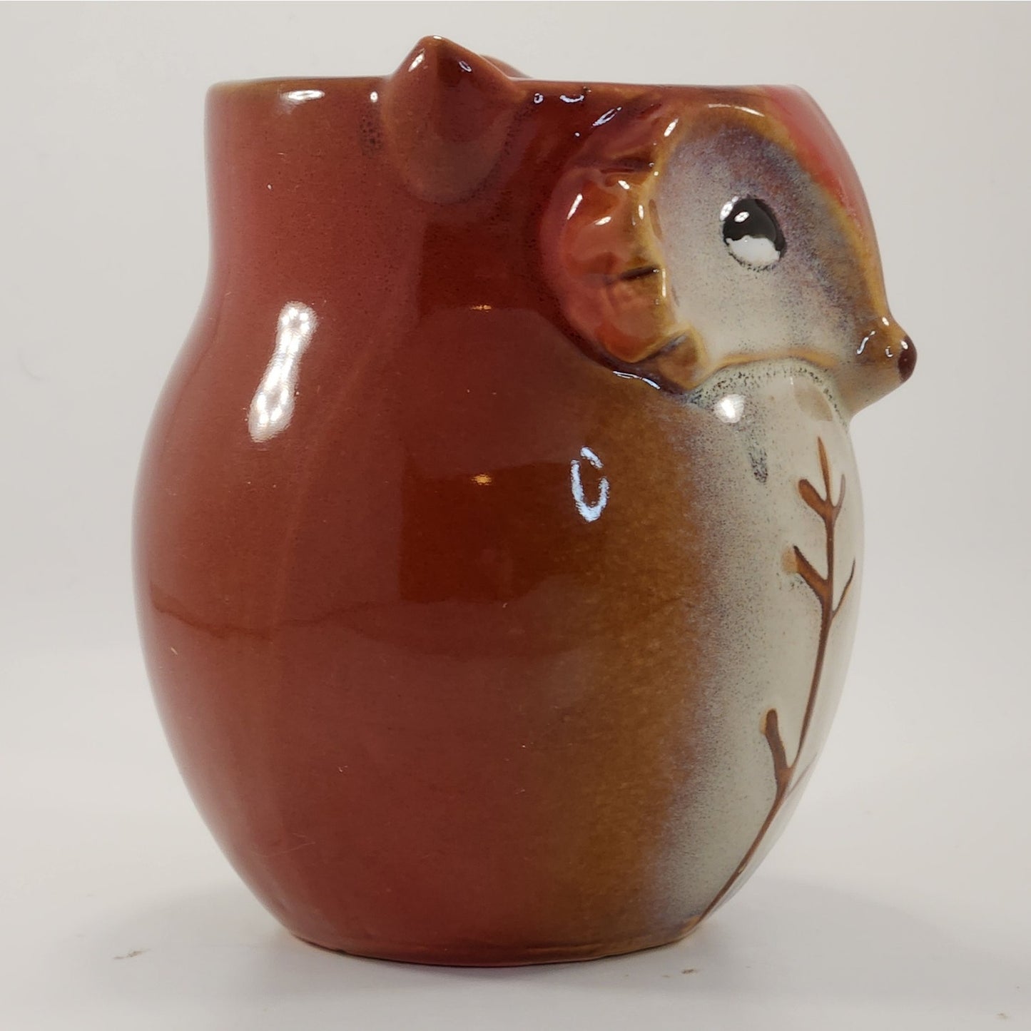 Gibson 3D Art Fox Shaped Reactive Glazed Stoneware Coffee Mug 20 oz | Home