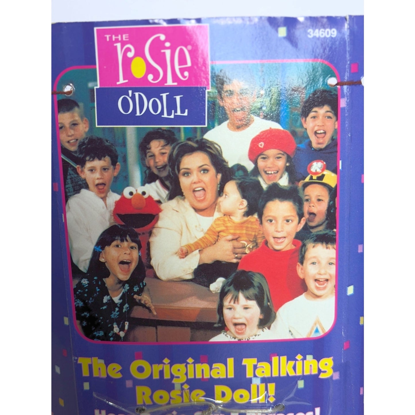 Vintage Rosie O’Donnell Talking Doll – 1990s Tyco Plush – Works! NIB Toys R Us Box – Kids Pop Culture Collectible