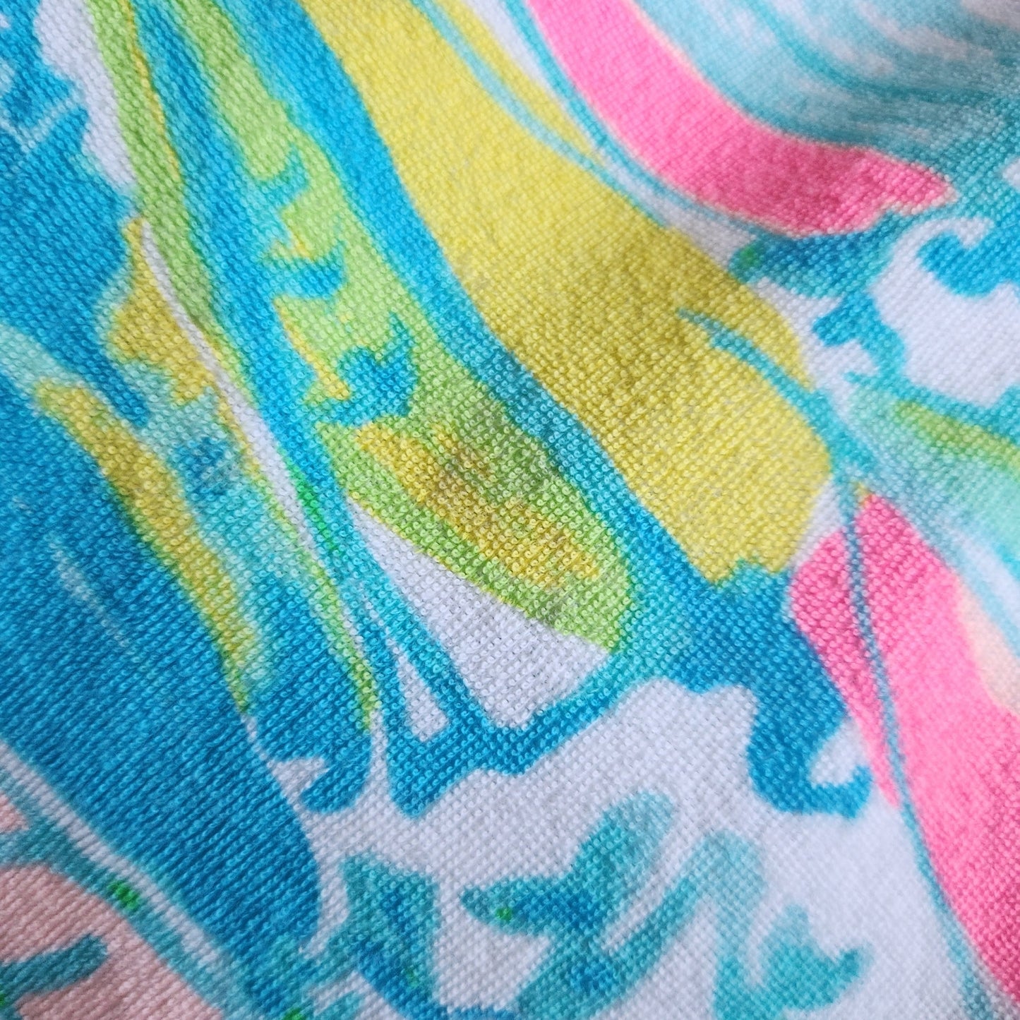 Lilly Pulitzer Girls Terry Lyra Hooded Swim Cover Up Beach Bae Size XL 12-14
