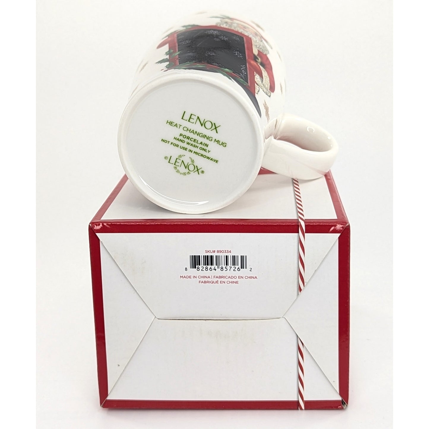 LENOX Christmas Heat Changing Santa Magic Mug 14 oz Coffee Cup NIB Holiday Gift