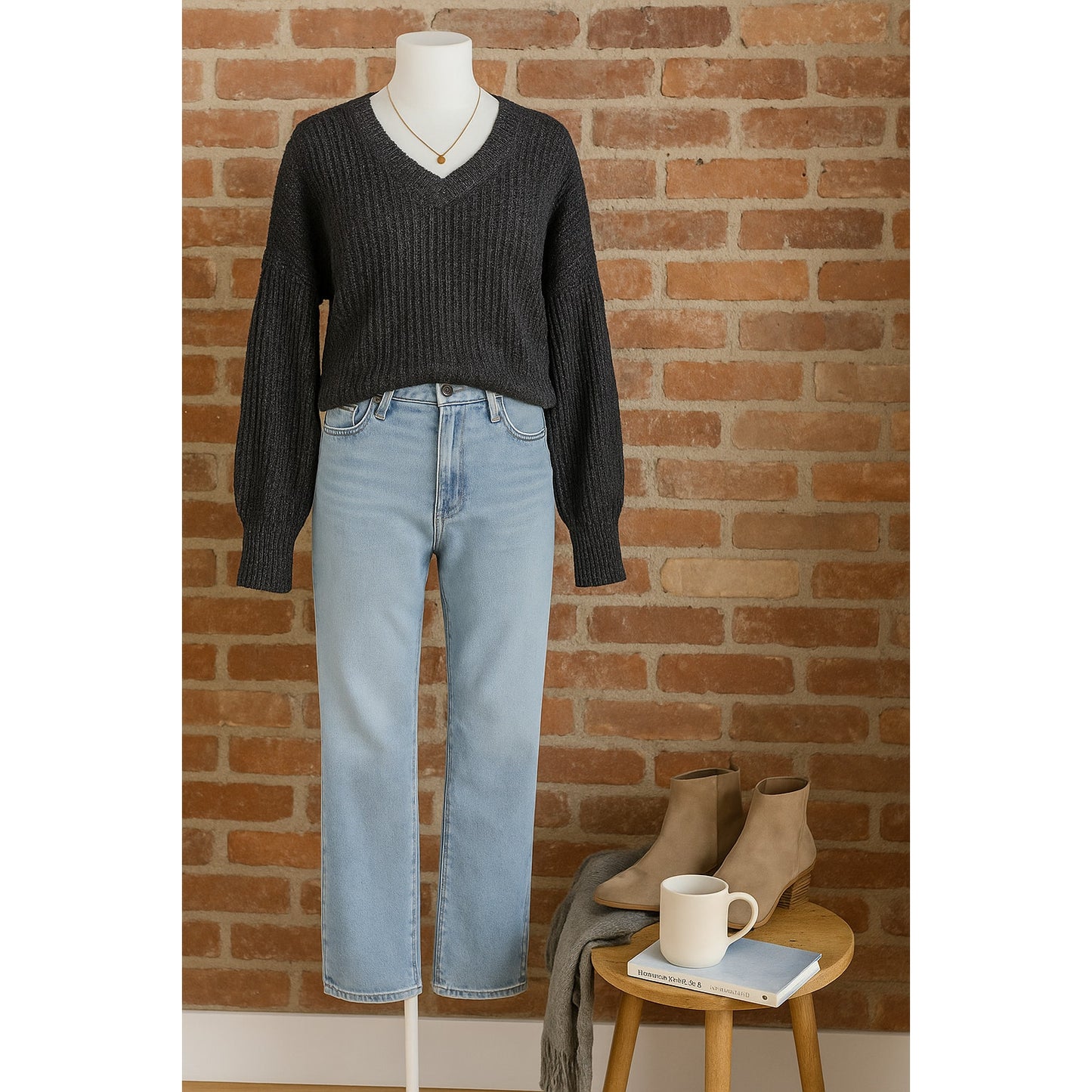Madewell Pleat-Sleeve Pullover Sweater Ashland Slate | Italian Yarn Silk Blend Textured Knit | Women's Size XXS