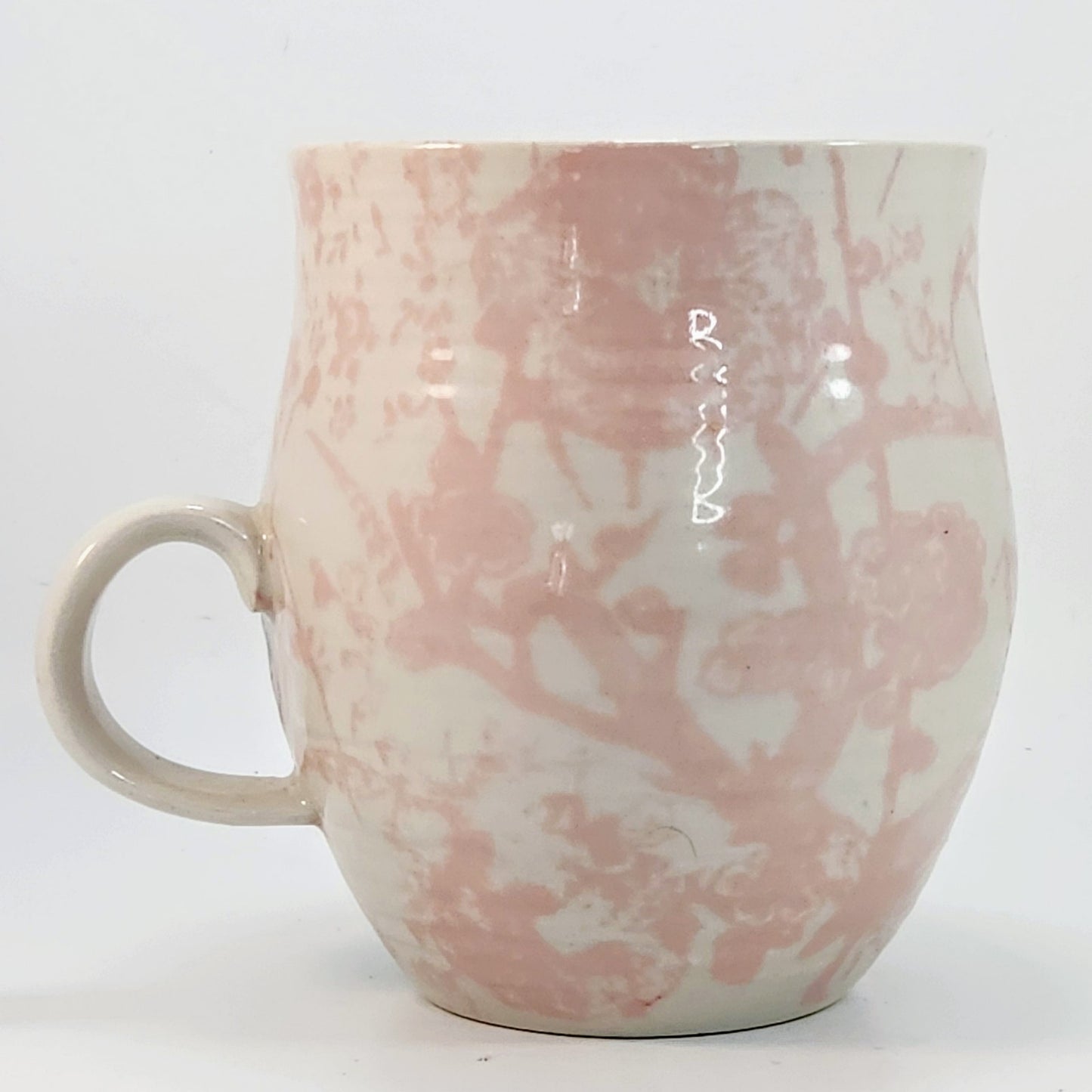 Anthropologie Homegrown Letter "a" Monogram Initial Mug Pink, Brown & White | Home