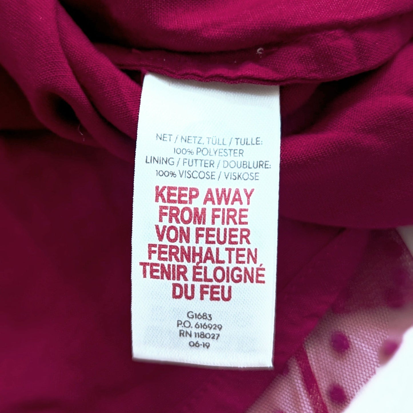Mini Boden Girls Flocked Spot Winter Party Dress in Warm Cranberry Red – Size 13-14Y – NWT