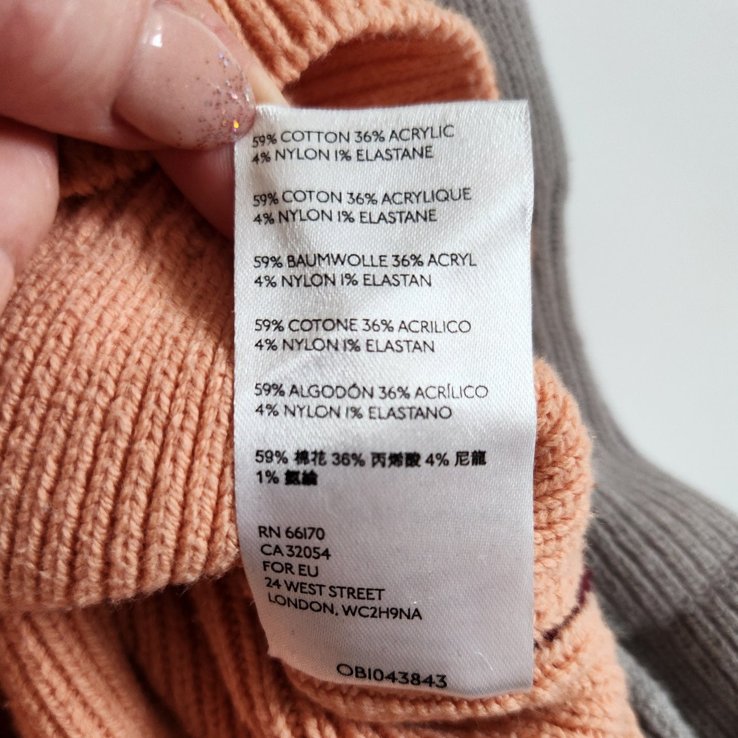 Free People Easy Street Oversized Slouchy Colorblock Tunic Sweater Peach Combo | Women's Size M