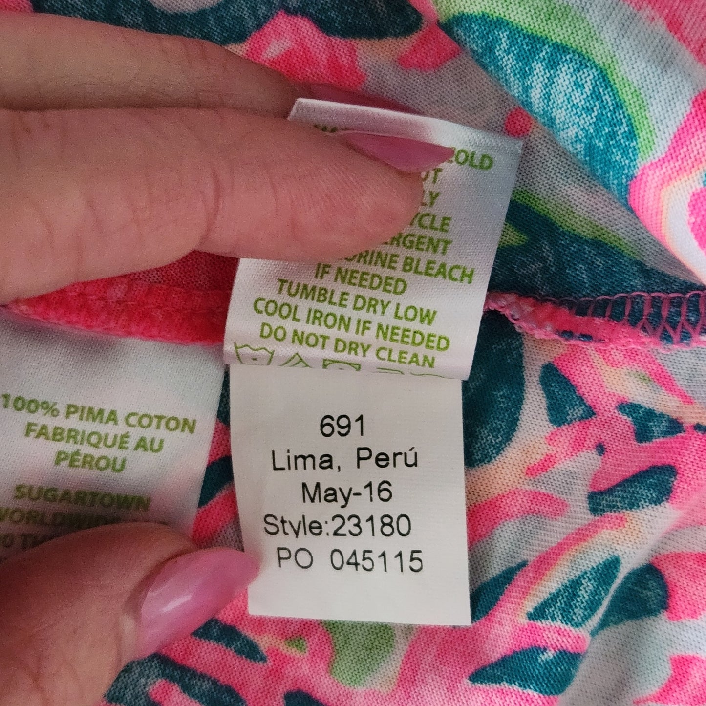 Lilly Pulitzer Women's Monterey Racerback Pink Toucan Tango Tank Top Shirt M