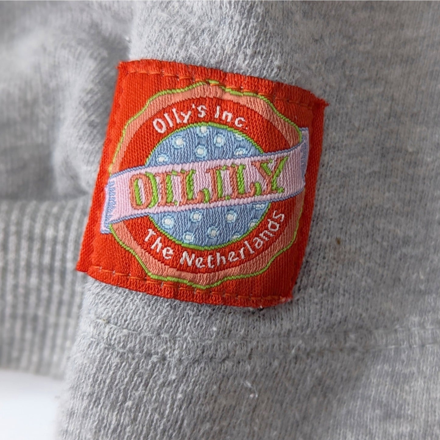 Oilily Believe Sweater Gray Crewneck Sequins Embroidery Size 7 | 122 cm