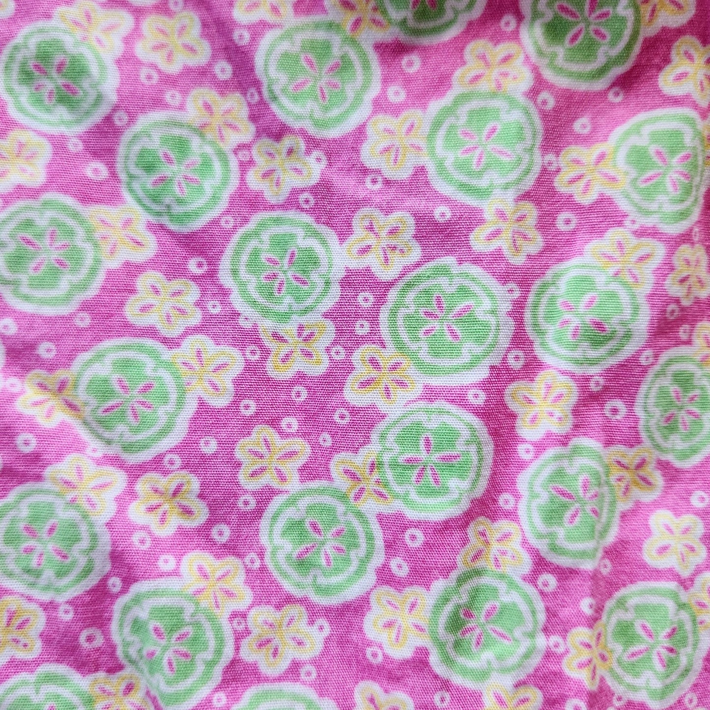 Lilly Pulitzer Vintage 90s Girls Pink & Green Sandollar Sleeveless Dress Size 5