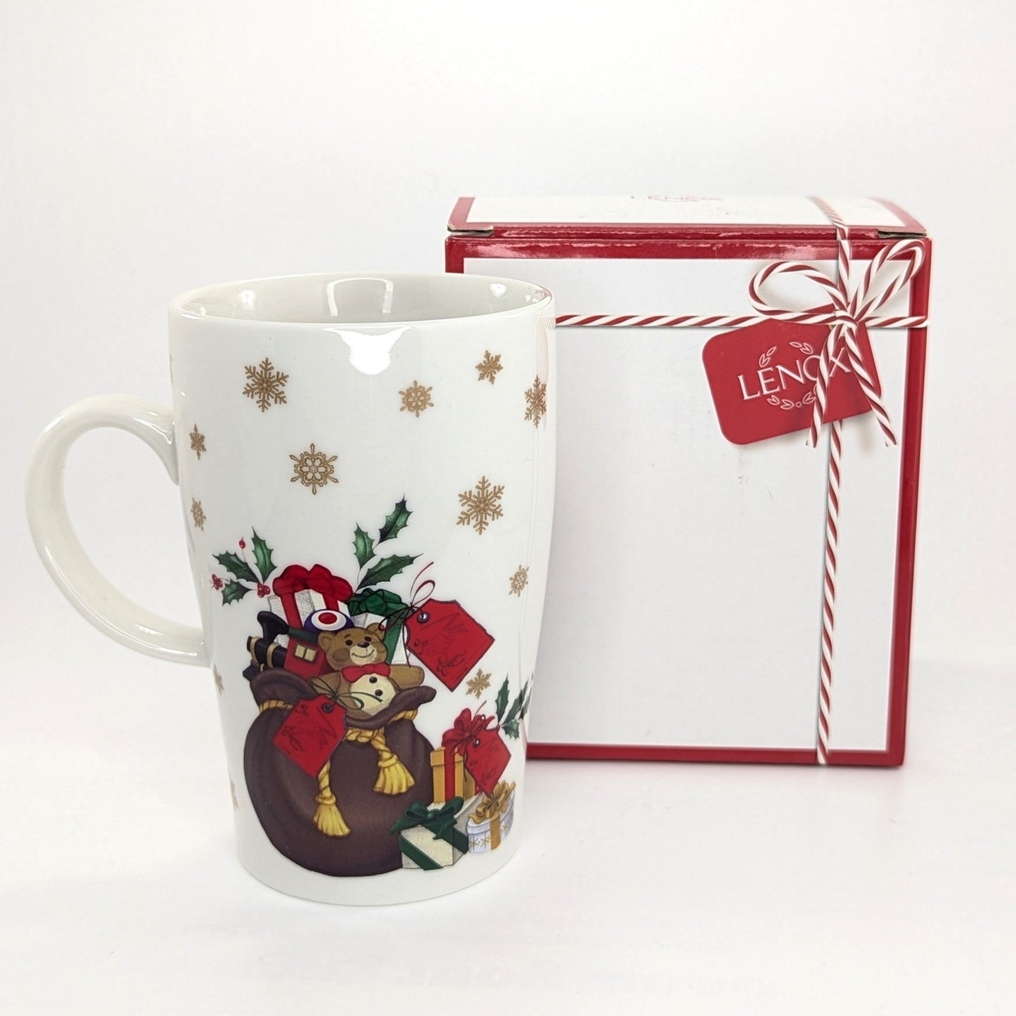 LENOX Christmas Heat Changing Santa Magic Mug 14 oz Coffee Cup NIB Holiday Gift
