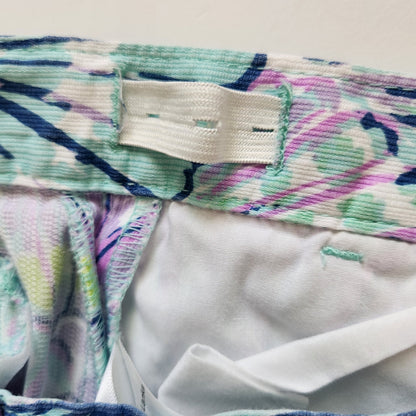 Lilly Pulitzer Girls Shello Seashells Multicolored Adjustable Shorts Size 14