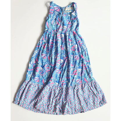 Lilly Pulitzer x Target Girls My Fans Maxi Dress 20th Anniversary Size XS