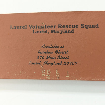 Cat's Meow Village Laurel Volunteer Rescue Squad Shelf Sitter Vintage 2004