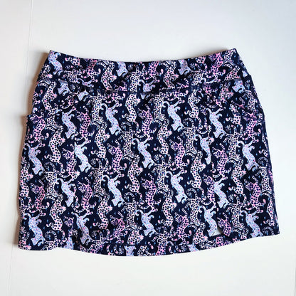 Lilly Pulitzer Women's UPF 50+ Sabbia Skort | Oyster Bay Navy | On The Catwalk Size L