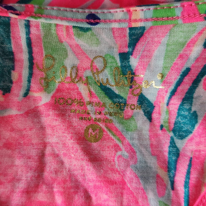 Lilly Pulitzer Women's Monterey Racerback Pink Toucan Tango Tank Top Shirt M