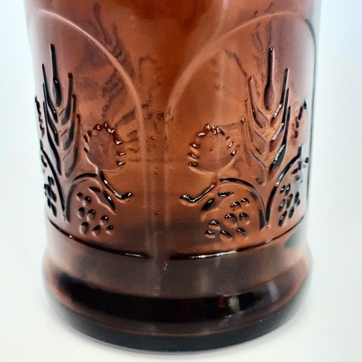 Vintage Dr JM McGillicudy's Sasparilla Brown Amber Embossed Glass Bottle EZ Cap