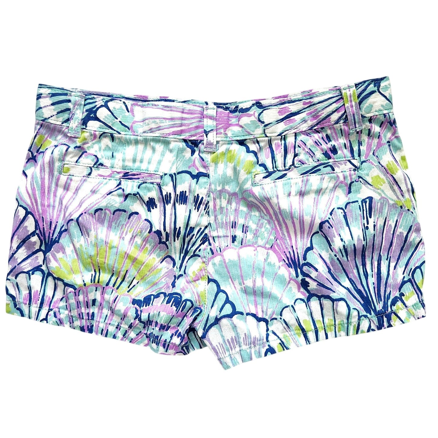 Lilly Pulitzer Girls Shello Seashells Multicolored Adjustable Shorts Size 14