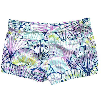 Lilly Pulitzer Girls Shello Seashells Multicolored Adjustable Shorts Size 14