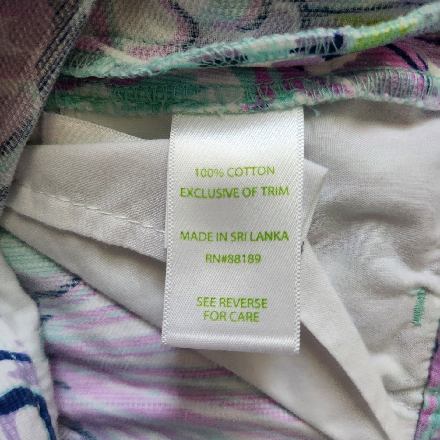 Lilly Pulitzer Girls Shello Seashells Multicolored Adjustable Shorts Size 14