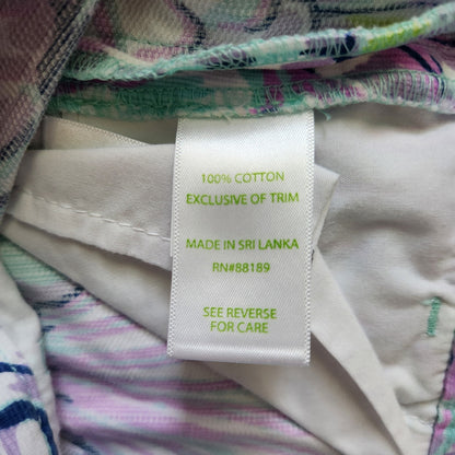 Lilly Pulitzer Girls Shello Seashells Multicolored Adjustable Shorts Size 14