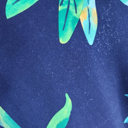 Market & Spruce Women's Blue Floral Hellena Wrap Maxi Dress Size L