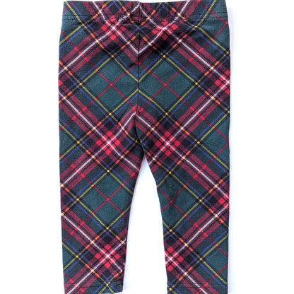 Ralph Lauren Red and green plaid leggings size 12 months