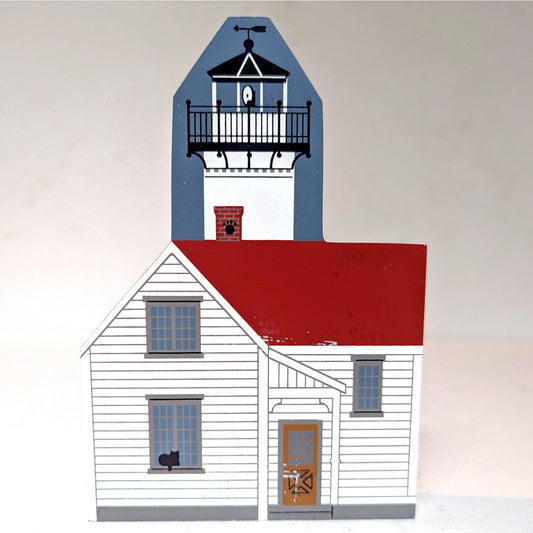 Cat's Meow Village Vintage 1996 West Chop Lighthouse, Martha's Vineyard Series