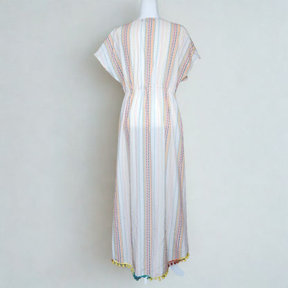 America & Beyond Women's Rainbow Sunshine Maxi Beach Cover-up Size XL