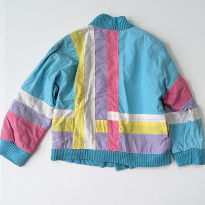 French Toast	by Lollytogs Vintage 1980s Turquoise Pink Easter Egg Jacket Size 6