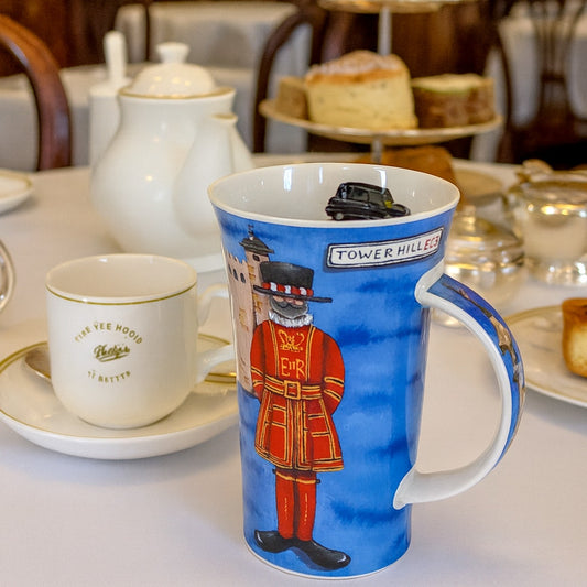 Dunoon London Mug by Kate Mawdsley - Beefeater & Policeman Design 16oz
