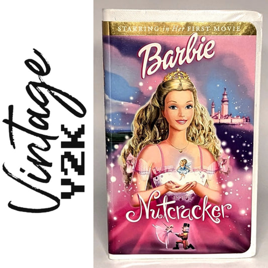 Barbie in the Nutcracker VHS Vintage Y2K 2001 EUC Mattel Christmas Cartoon