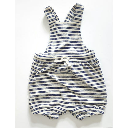 Janie and Jack Adjustable Baby Striped Terry Cloth Overall Size 6-12 months