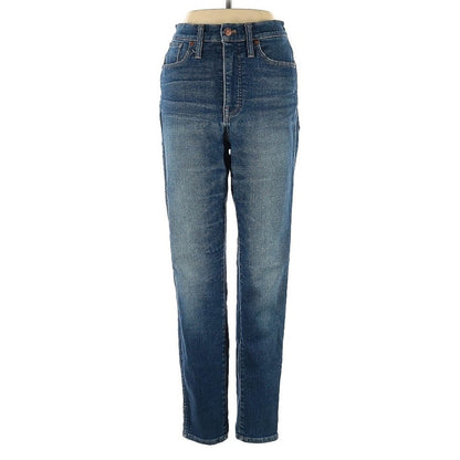 Madewell 10” High-Rise Skinny Jeans | Roz Wash Dark Denim Blue | Size 29