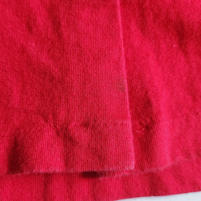 Oshkosh B'gosh Vintage 1980s Girls Red Button Top Gingham Collar Size 6