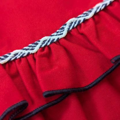 Miranda Baby Girls Red Ruffle Long Sleeve Dress Sz 24 mos		NWT