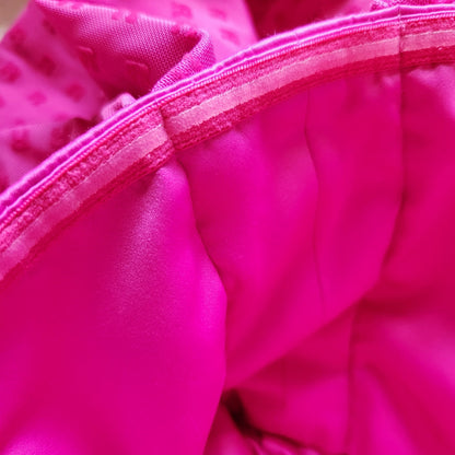 💖 ROTATE Birger Christensen Women's Natalie Fuchsia Pink Bow Mini Dress Size 8