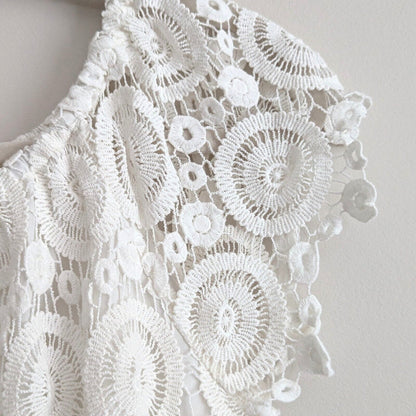 Southern Tide Isabel Grace Off Shoulder White Eyelet Lace Shift Dress Women’s Small Summer Bridal Boho Chic