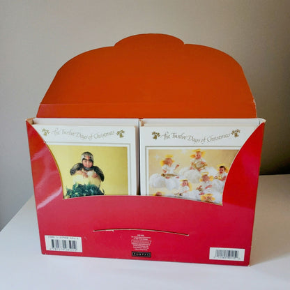 Anne Geddes Christmas Card Set – Vintage 1990s Greeting Cards Boxed Set – 24 Unused Cards w/ Envelopes – “Twelve Days of Christmas”