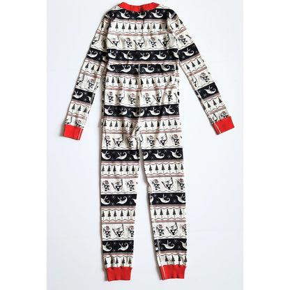 Hanna Andersson The Nightmare Before Christmas Fair Isle Long John PJs Sz 8