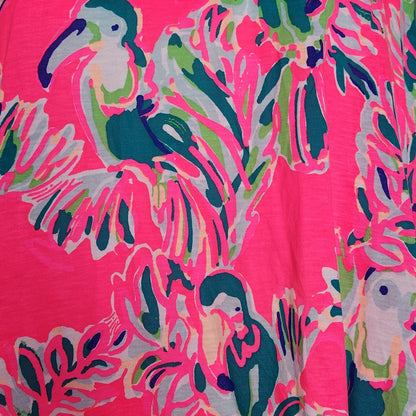 Lilly Pulitzer Women's Monterey Racerback Pink Toucan Tango Tank Top Shirt M