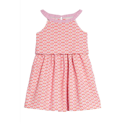 Boden Girls Pink Flower Power Daisy Sleeveless Sun Dress Size 11-12 Y | 152 cm