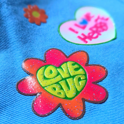 Vintage 2005 Girls Herbie Fully Loaded Blue Cotton Pants Love Bug Decals Girls S 7/8 M