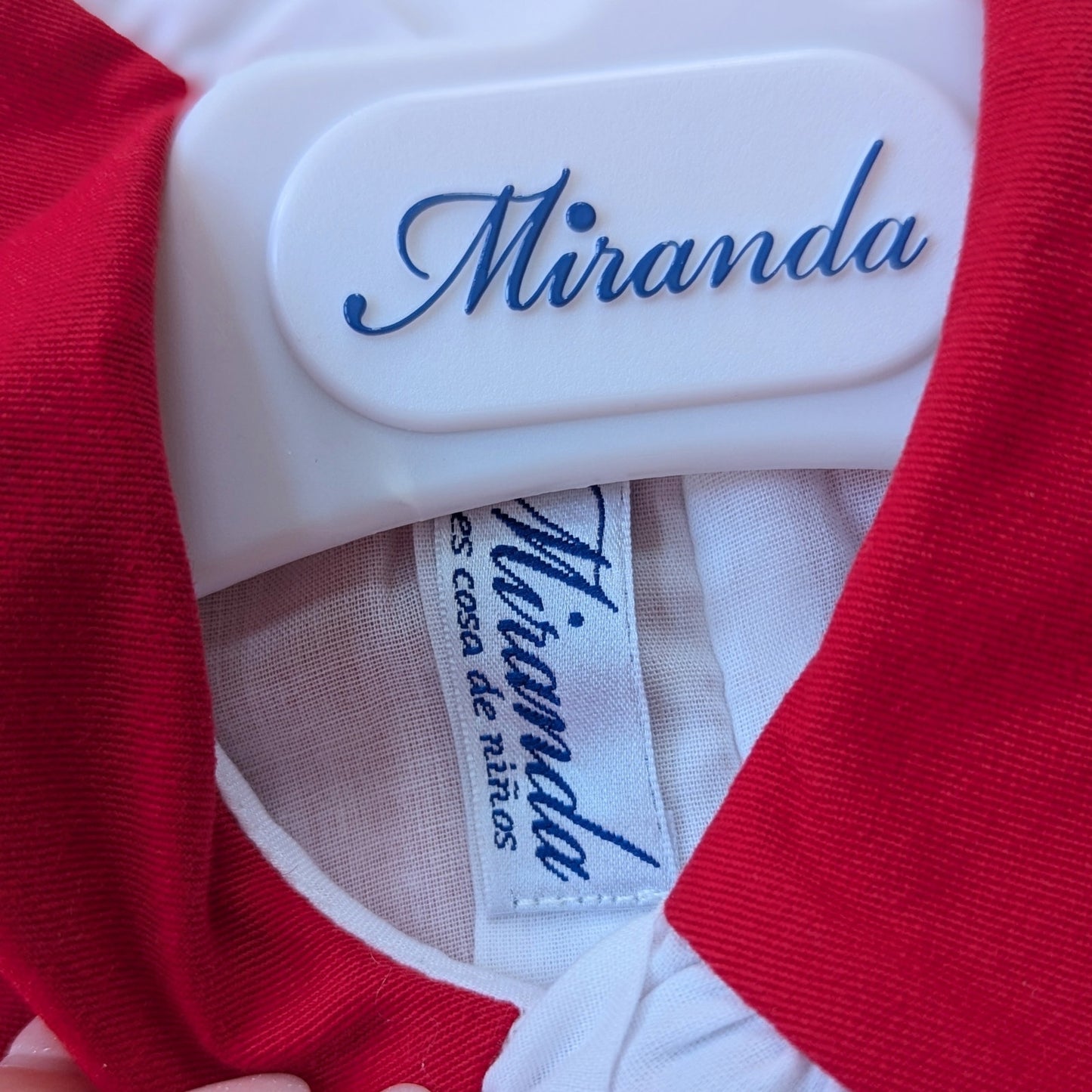 Miranda Baby Girls Red Ruffle Long Sleeve Dress Sz 24 mos		NWT
