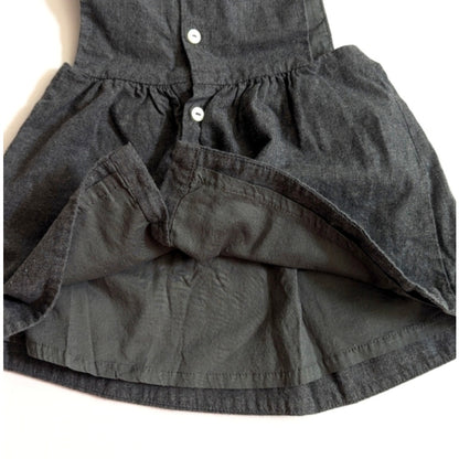 Jacadi Paris Baby Girls’ Pinafore Dress & Turtleneck Bodysuit | Size 6-9 Months