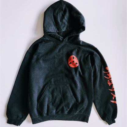 Sasuke Uchiha Naruto Shippuden Pullover Hoodie Sweatshirt Adult Sz S Small Anime