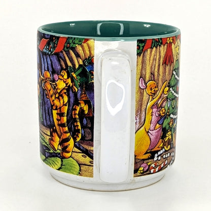 Disney 	Vintage 1997 Winnie the Pooh Season of Song Christmas Mug 1990s